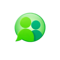 Floating buzzer knop met MSN Messenger icoon, klik om de pagina te laten schudden
